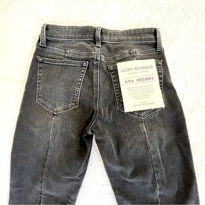 NEW! Lucky Brand Remade Cropped Jeans | Size 0 | Distressed Black | NWT
